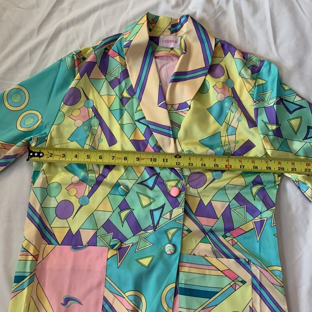 OCEANUS SILK BLAZER AND TROUSER SET - Picture 8 of 17